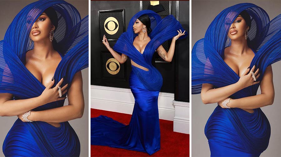 Grammys Fashion: Cardi B Showed Up In This Indian Designer's Dress