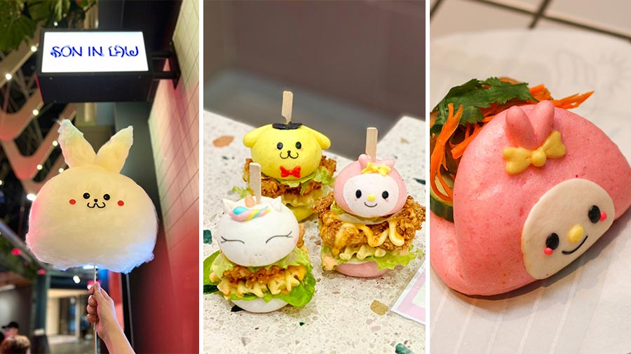 Fairy Floss, Cartoon Burgers and Gua buns (Taiwanese pork belly buns) from Son in Law  