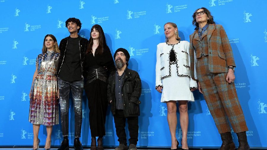 In contrast to the heavyweight political themes dominating the Berlinale, the festival opened with the crowd-pleasing romantic comedy 'She Came to Me' starring Peter Dinklage, Marisa Tomei and Anne Hathaway. I want to express my gratitude to the film festival for including a hero of our times and for giving us all the opportunity to amplify the message of Ukraine, which is the almost universal desire for peace, said Anne Hathaway. 