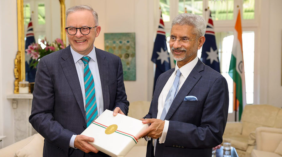 External Affairs Minister S. Jaishankar meets Prime Minister of Australia Anthony Albanese in Sydney, Australia.
