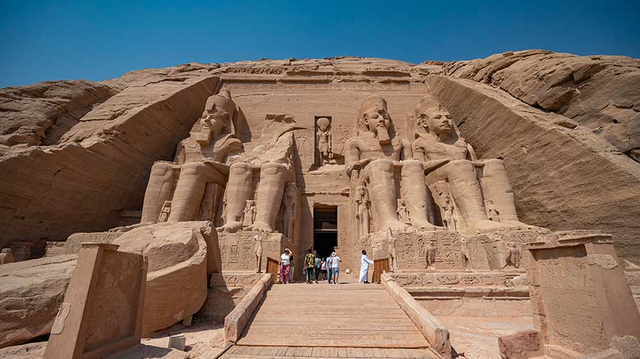 Front face of the Great Temple of Abu Simbel