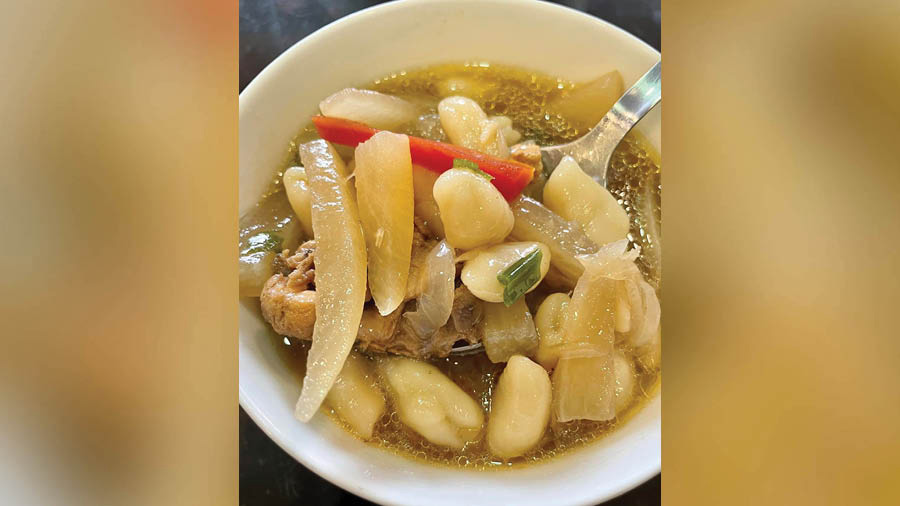 ‘Guthuk’, the noodle soup with nine ingredients made during Losar