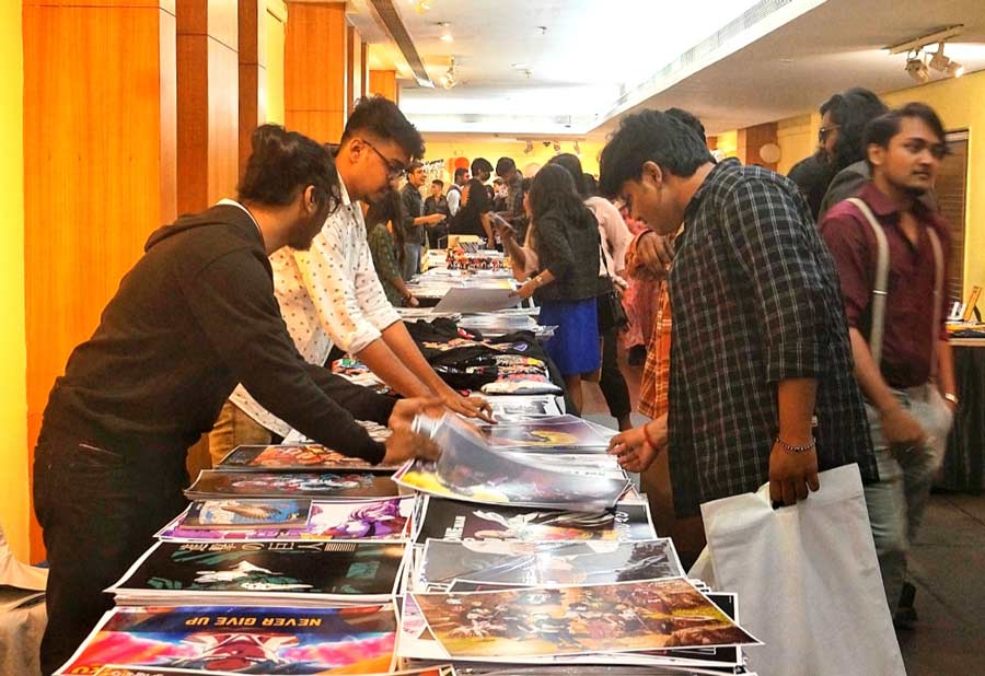 A number of stalls selling collectibles, posters and T-shirts were set up at the venue and fans were ecstatic. “I bought this Goku T-shirt. You don’t usually get these things unless you order them online, but then you may face size issues etc. “These gatherings are best for such things,” said Sreejoni Sarkar, a visitor. 