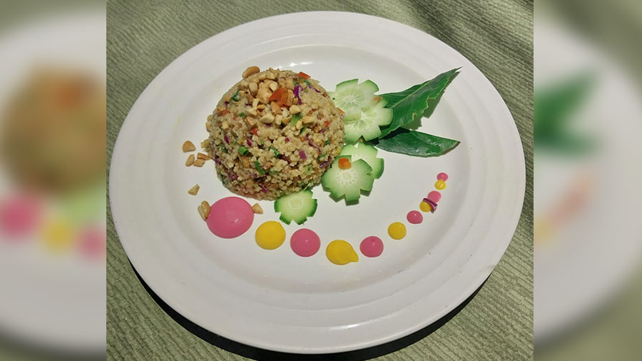 Millet and Roasted Peanut with Thai Dressing