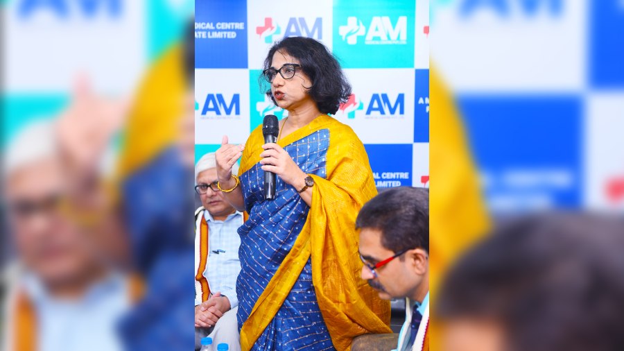 Dr Sebanti Goswami spoke on cosmetic gynaecology as a “functional gynaecology” that takes care of the changes in a woman’s body through the various phases of her reproductive life through surgical and non-surgical procedures. “We rejuvenate women as far as their functional gynaecology is concerned. ‘Reclaim, restore and rejuvenate yourself’ is our motto,” she said.