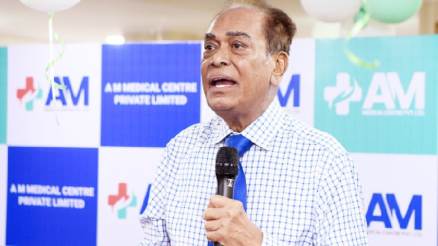 Dr Pronab Dasgupta addressed the audience.