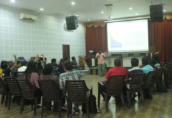 The Quiz was conducted by the stalwart of the quizzing circuit, Mr. Arindam Dutta.