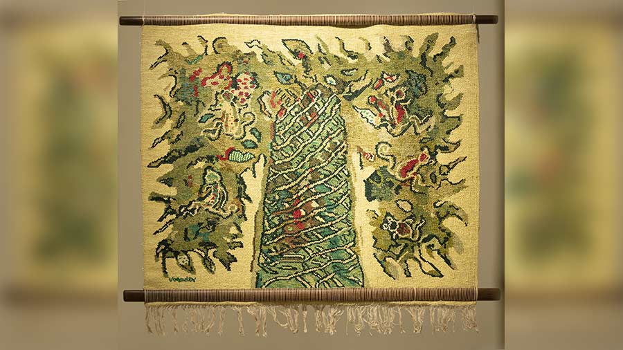 ‘Tree of Life’ on tapestry, SG Vasudevan