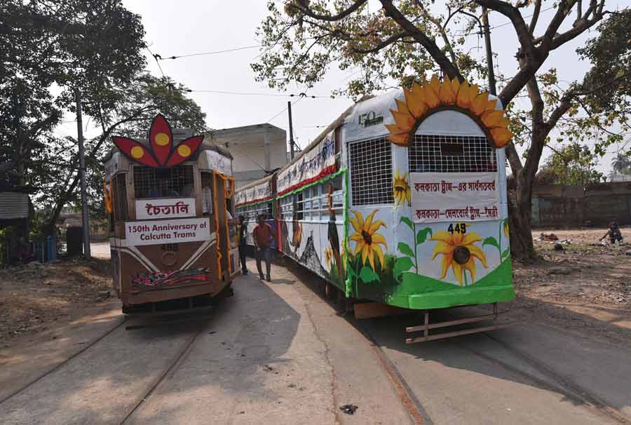 A Tramjatra was conducted on Friday at the Esplanade tram terminus to celebrate 150 years of trams in Kolkata in collaboration with WBTC (West Bengal Transport Corporation). The themes were heritage, clean air and green mobility. Kolkata trams are Asia's oldest and India's only running tramway