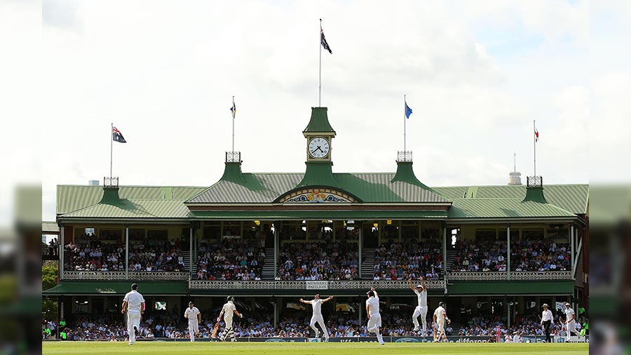 The Sydney Cricket Ground still retains its old Members Pavilion from the 1900s 