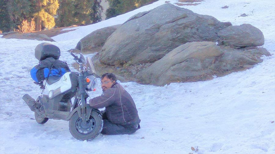Adventure – Busting myths, bikers travel to difficult terrains on low-powered scooters