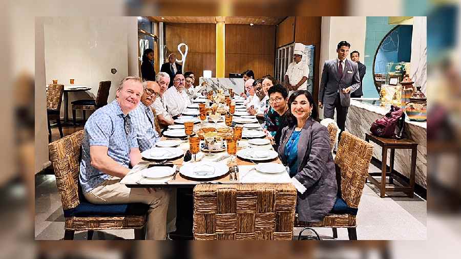 Team Lunch: Vijay Shrikent, general manager of Taj Bengal, welcomed chef judges at the hotel for special lunch during their stay in Kolkata