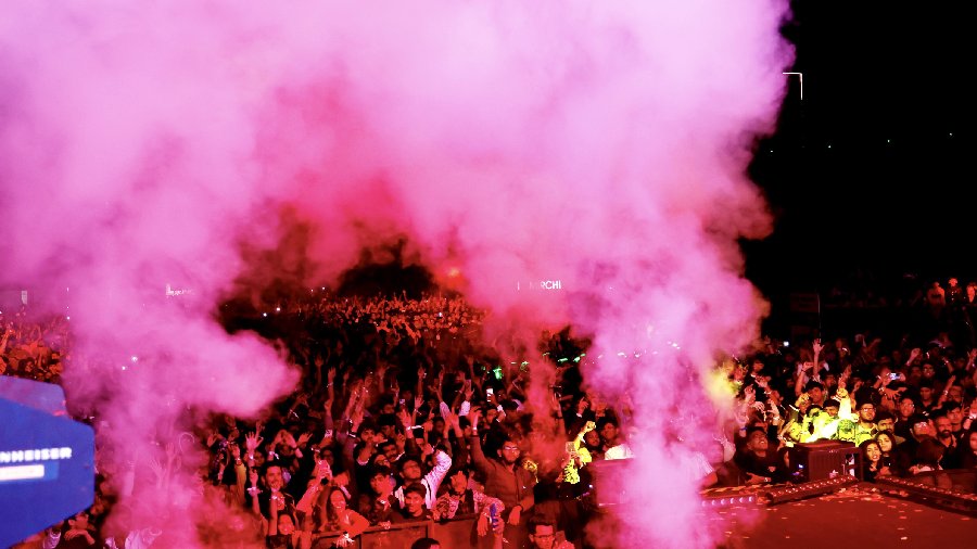  People attend a party in Ahmedabad. 