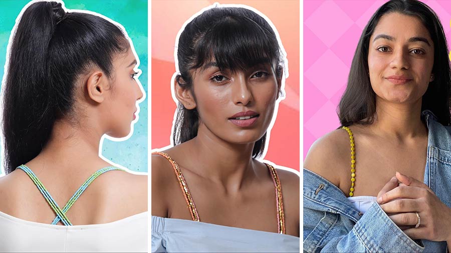 Flaunt these beaded bra straps from Yuvanta Beadworks to add colour pop to  your fits - Telegraph India
