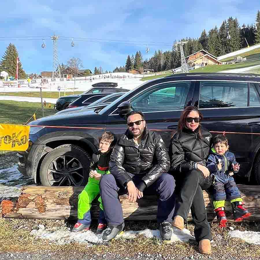 Kareena and Saif spent quality time at the Swiss Alps of Gstaad, which has been one of their favourite places to visit since their wedding in 2012. 
