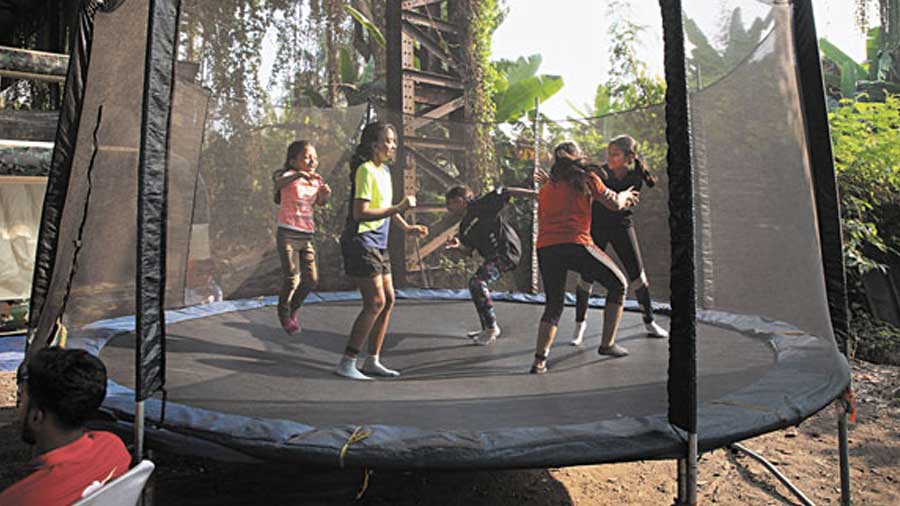 Kid’s Zone: Kids were free to have a relaxing  time at the various attractions available in this zone, like the trampoline