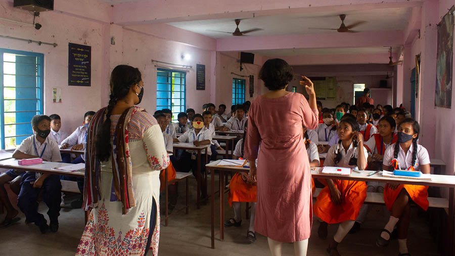 Biodiversity session at Kheadaha High School