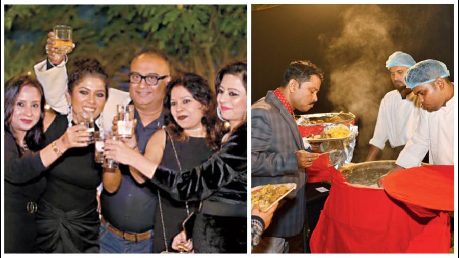 Other than the main course which served Nawabi Vegetable Tehri, Mutton Dumdar Biryani and more, some of the snacks that people enjoyed are Cheese Blast, Murgh Angaare and Fried Fish. The revellers washed it all down with whisky, vodka, beer and red and white wines.