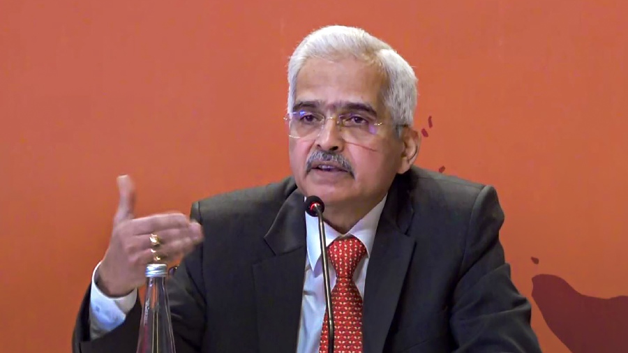 RBI Governor Shaktikanta Das speaks at the launch of IMF's new book “South Asia’s Path to Resilient Growth” at a high-level conference in New Delhi, Friday, January 6, 2023. 