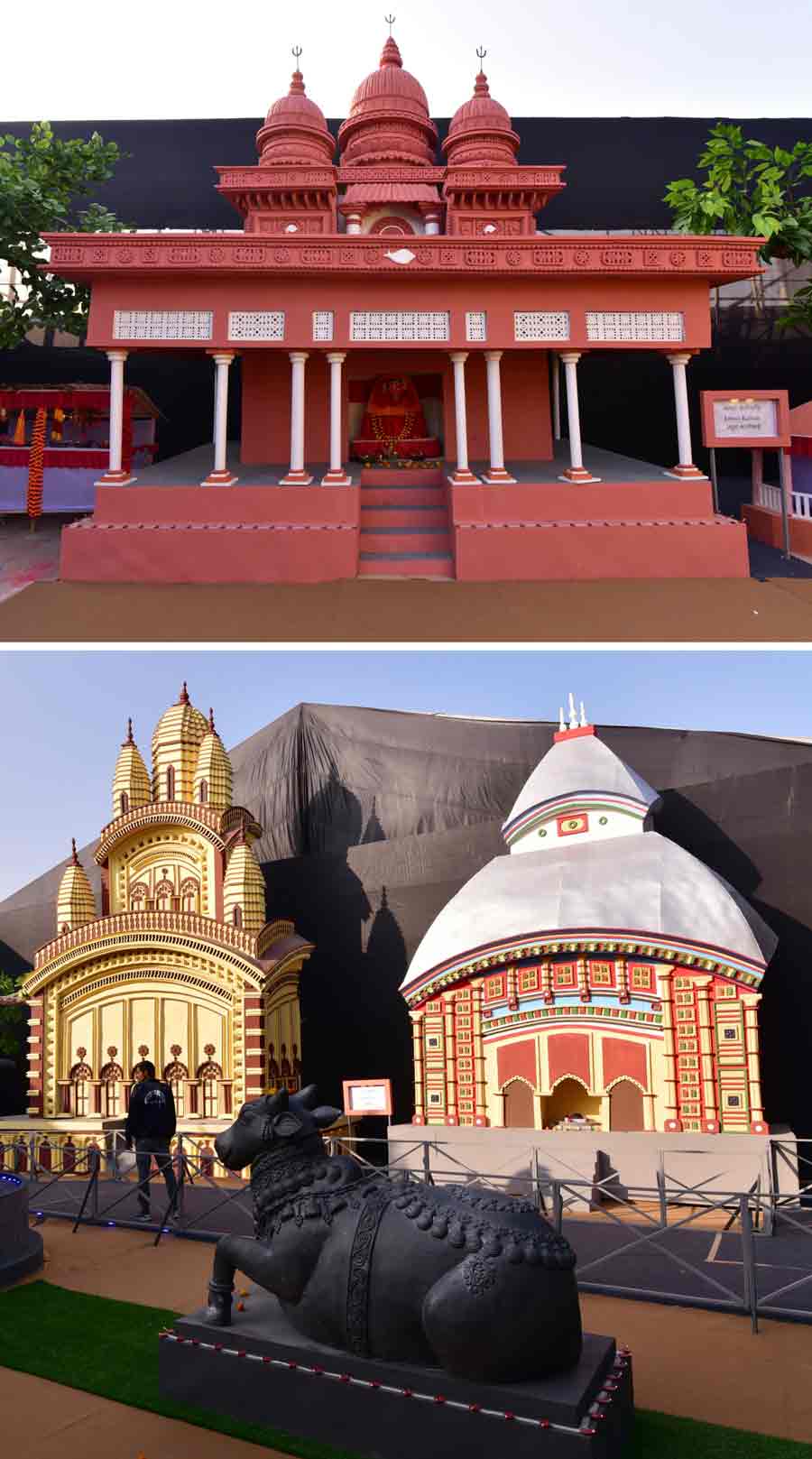 Mini replicas of Dakshineswar and Tarakeswar temples installed at Sagar Island  