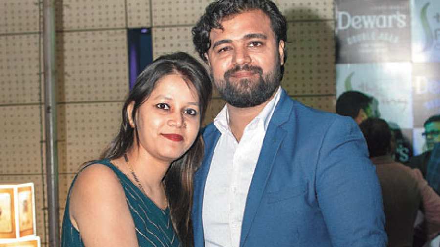 The handsome couple, Muskan and Akash were seen vibing at the party as they enjoyed the ambience of the show and the music. “We came to know of this party from our friends, and it’s quite a good scene,” said the couple twinning in blue.