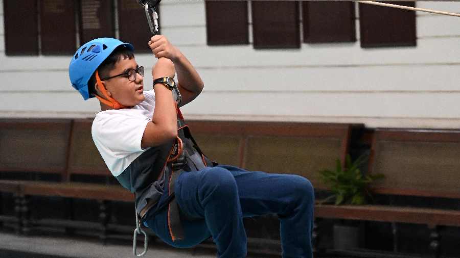 Adventure activities such as ziplining were a great hit with older kids