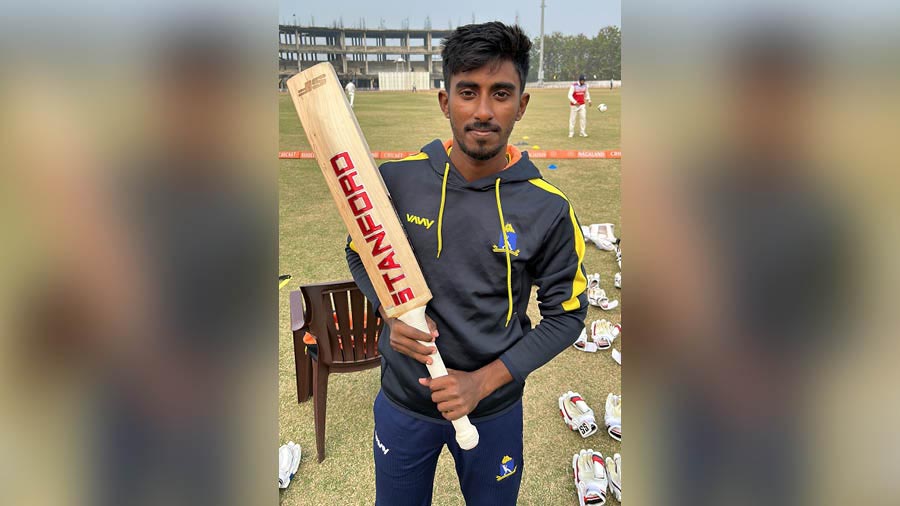 Sudip Kumar Gharami has made 394 runs in four Ranji Trophy matches so far, with two centuries, as well as knocks of 90 and 72