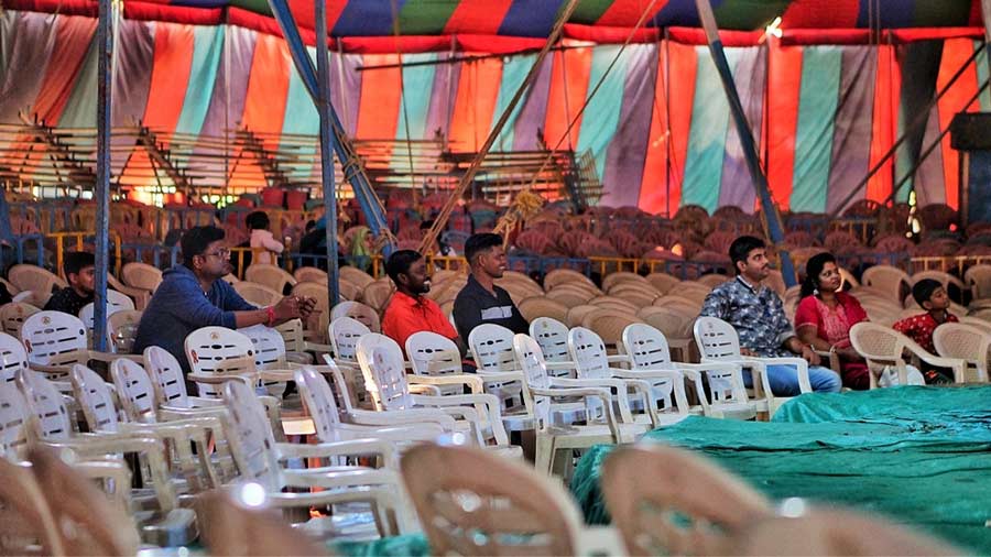 Empty seats at a recent show