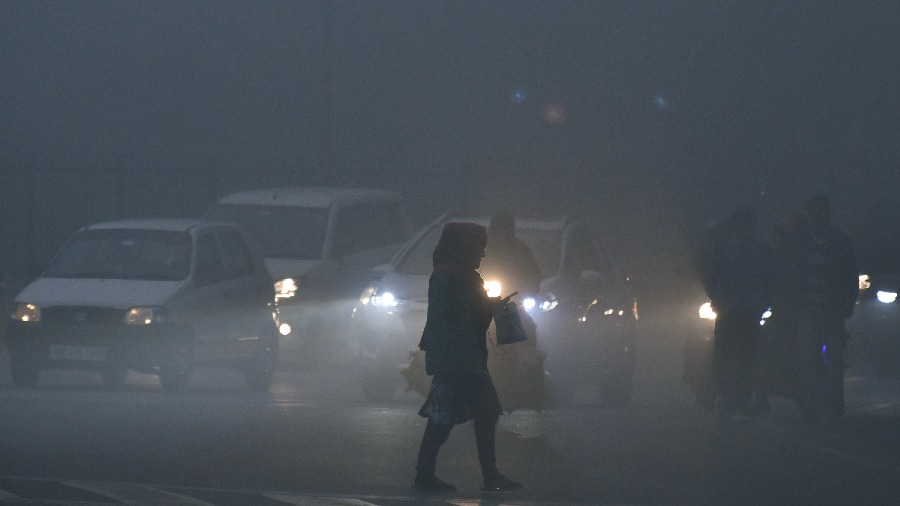 The IMD said the foggy weather may lead to road accidents and advised people to drive slowly and use fog lights.  It said there are chances of tripping of power lines in areas witnessing very dense fog. 