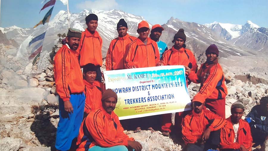 Malay Mukherjee and his team took part in the Kamet expedition in 2007