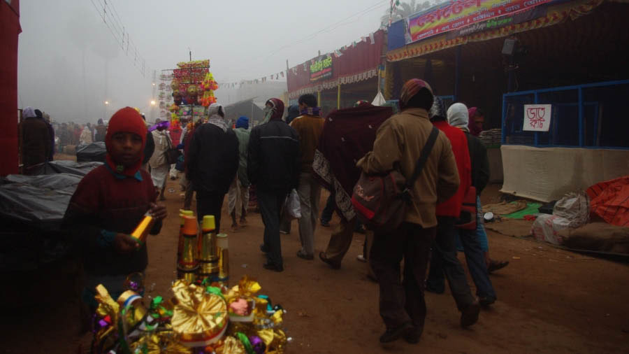 Various shops inside the Joydev Kenduli fair ground