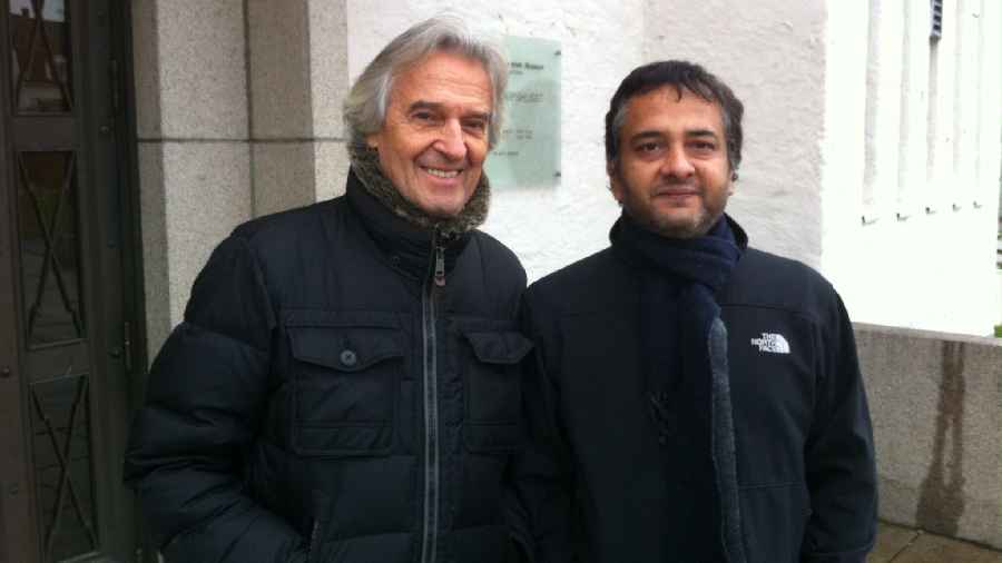 Souvik with John McLaughlin