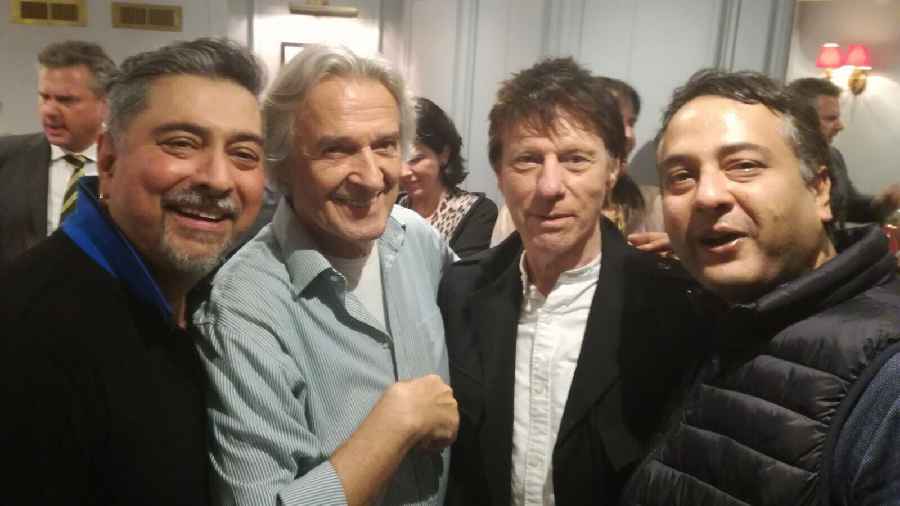 With Jeff Beck, John McLaughlin and Ranjit Barot