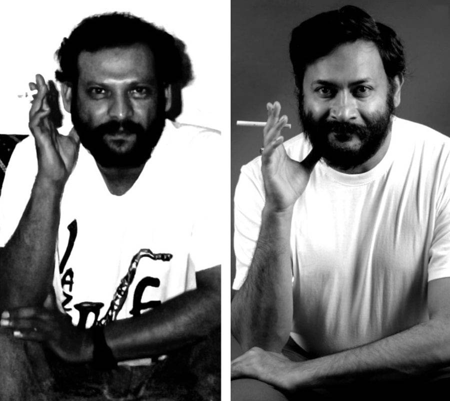 (L-R) The filmmaker’s son Kunal Sen in his youth; British-American actor of Indian descent, Samrat Chakrabarti, as Kunal. 