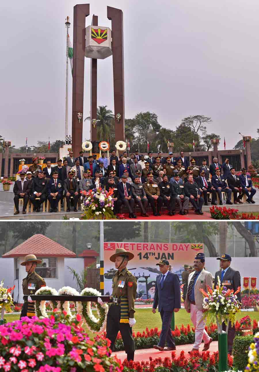 Celebrations to mark Veterans’ Day at Vijay Smarak on Saturday.   The Armed Forces Veterans' Day is celebrated on January 14 as on this day in 1953, the Army's first Indian Commander in Chief (C-in-C), Field Marshal KM Cariappa, formally retired from service. Veterans' Day was first celebrated in 2016 and it was decided to commemorate the day every year by hosting such interactive events in honour of the veterans and their families