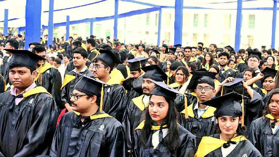 The graduating students at the convocation