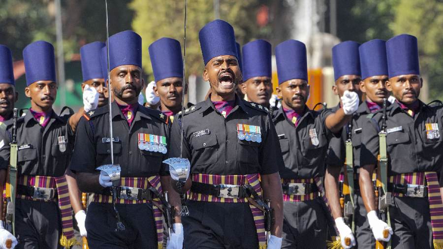  A contingent of Army Engineers during the event. 