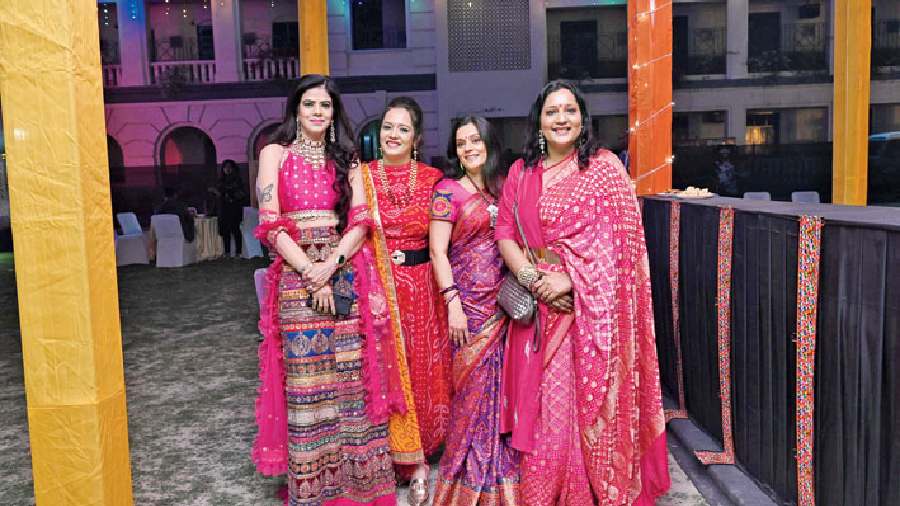 The batch from 2001 dressed up according to the theme in outfits detailed with Gujarati crafts. “Sangam Reunion is an event that as a Xaverian we always look forward to. We also performed Garba on stage,” said Kavita Lohiya (far right) along with her friends (r-l) Ruchita Bajaj, Ruchi Chandak and Meetu Kakarania.