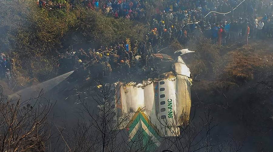 At least 68 people, including five Indians, were feared dead, officials said, in Nepal's worst aviation tragedies in over three decades.