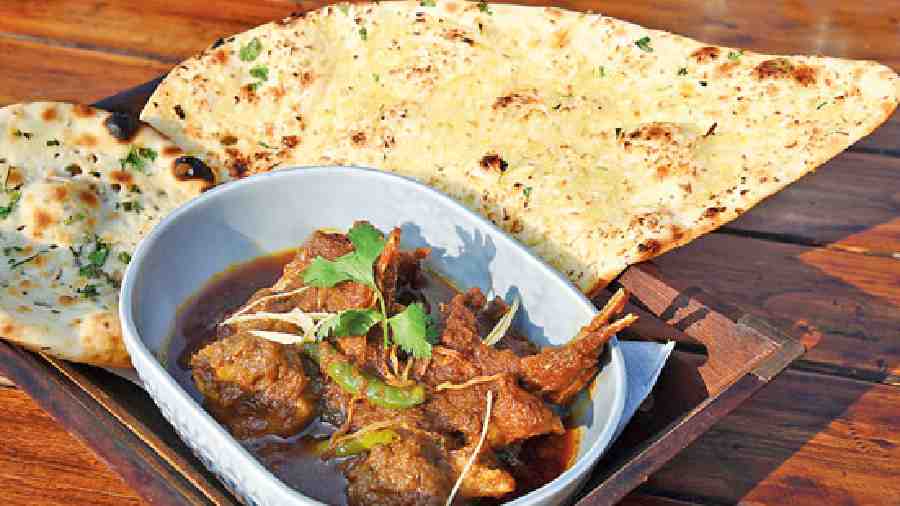 Make the Bengali in you happy with a plate of Kosha Mangsho that’s cooked to perfection. Relish it with butter naan.