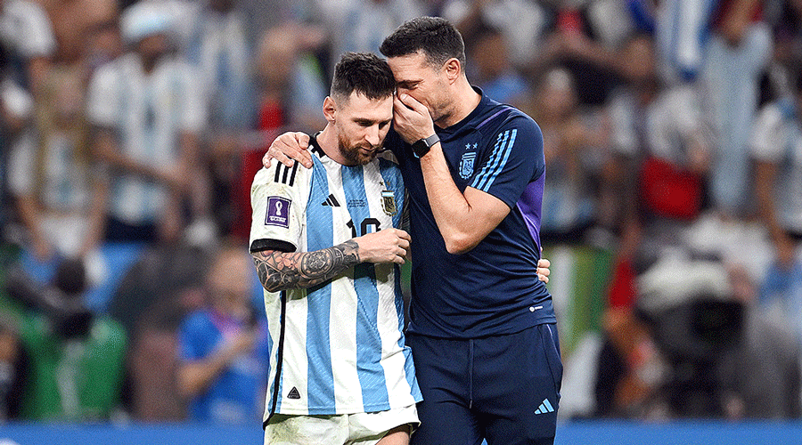 Number 10 jersey waiting for Messi, says Scaloni