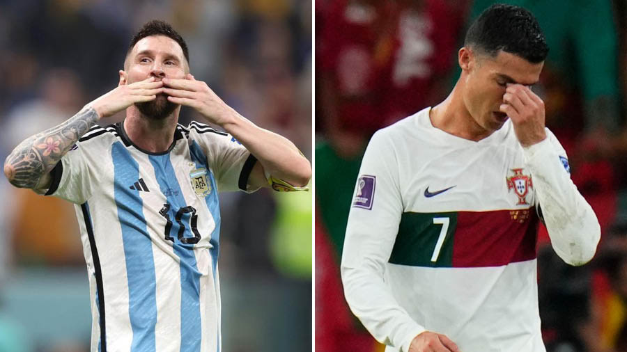 Ecstasy and despair defined Messi and Ronaldo’s World Cup campaigns, respectively