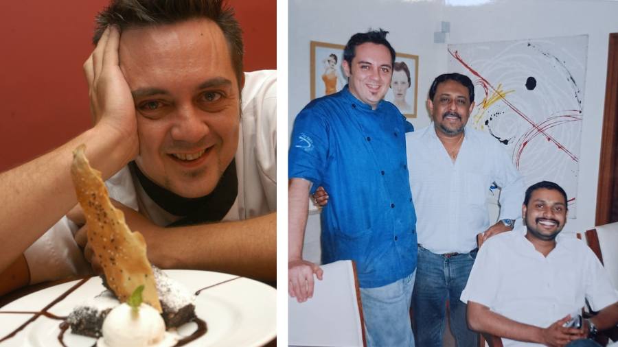 At Atrium Cafe and (right) the Blue Potato partners (l-r) Shaun, Pinaki Mitra and Naveen Pai. The modern French restaurant on Outram Street ran for around 18 months 
