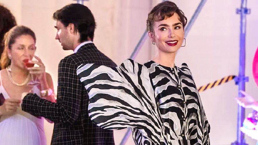 This sizzling dual-toned Dolce & Gabbana number gives off a crossover between a zebra and an elephant vibe