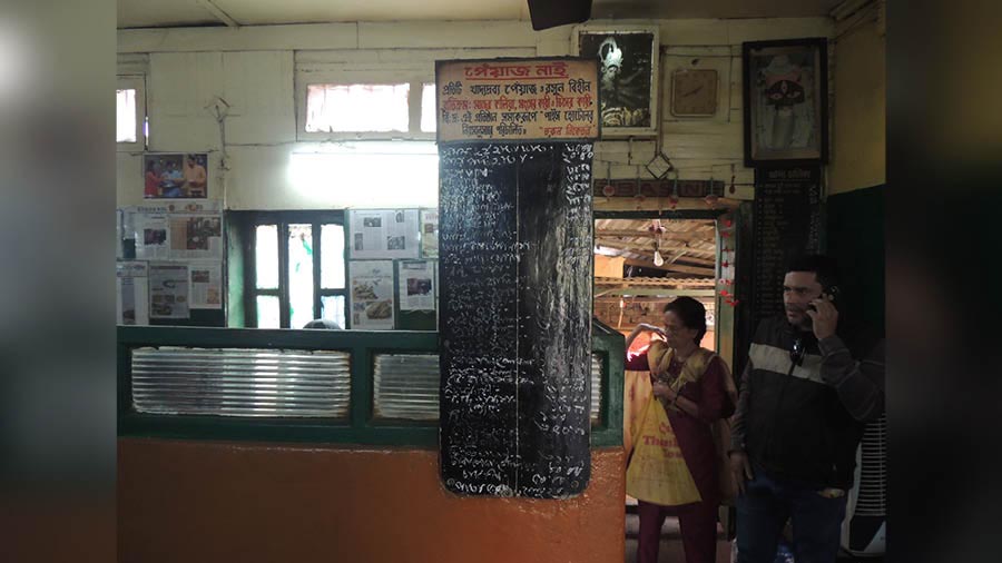 Also unique to pice hotels is the blackboard that doubles as a menu card