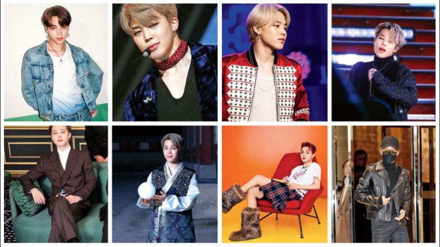 Jimin in different stylish shades