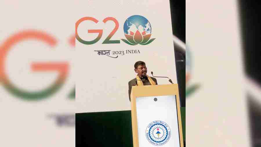 Minister Arjun Munda at the G20 event