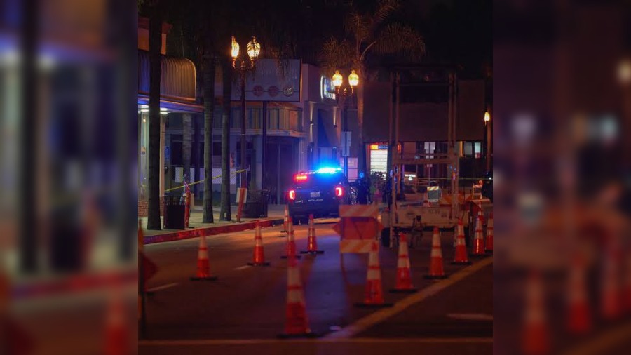 Police teams swarmed a vehicle they believed was tied to the shooter who killed 10 people at a dance venue in Monterey Park, near Los Angeles. 