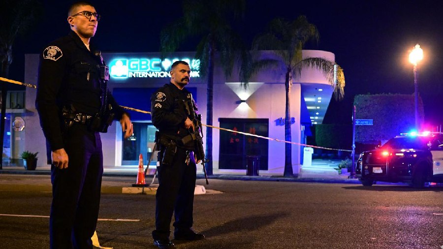 The massive police operation to hunt down the gunman began when he escaped after killing 10 people at a dance venue in Monterey Park, near Los Angeles, California. 
