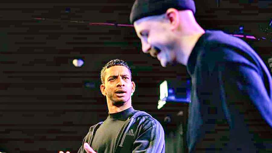 1AM (left) made his debut against LSDean in Premier Battles, one of the world’s largest battle rap leagues.